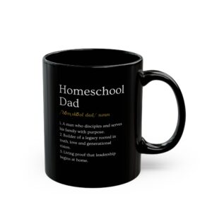 Homeschool Dad Definition™ Black Mug | Black Ceramic | Redefined Series™ (11oz)