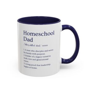 Homeschool Dad Redefined™ Mug | Two-Tone Navy & White | Redefined Series™ (11oz/15oz)