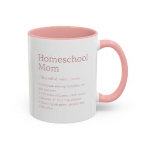 Homeschool Mom Redefined™ Mug | Two-Tone Pink & White | Redefined Series™ (11oz/15oz)